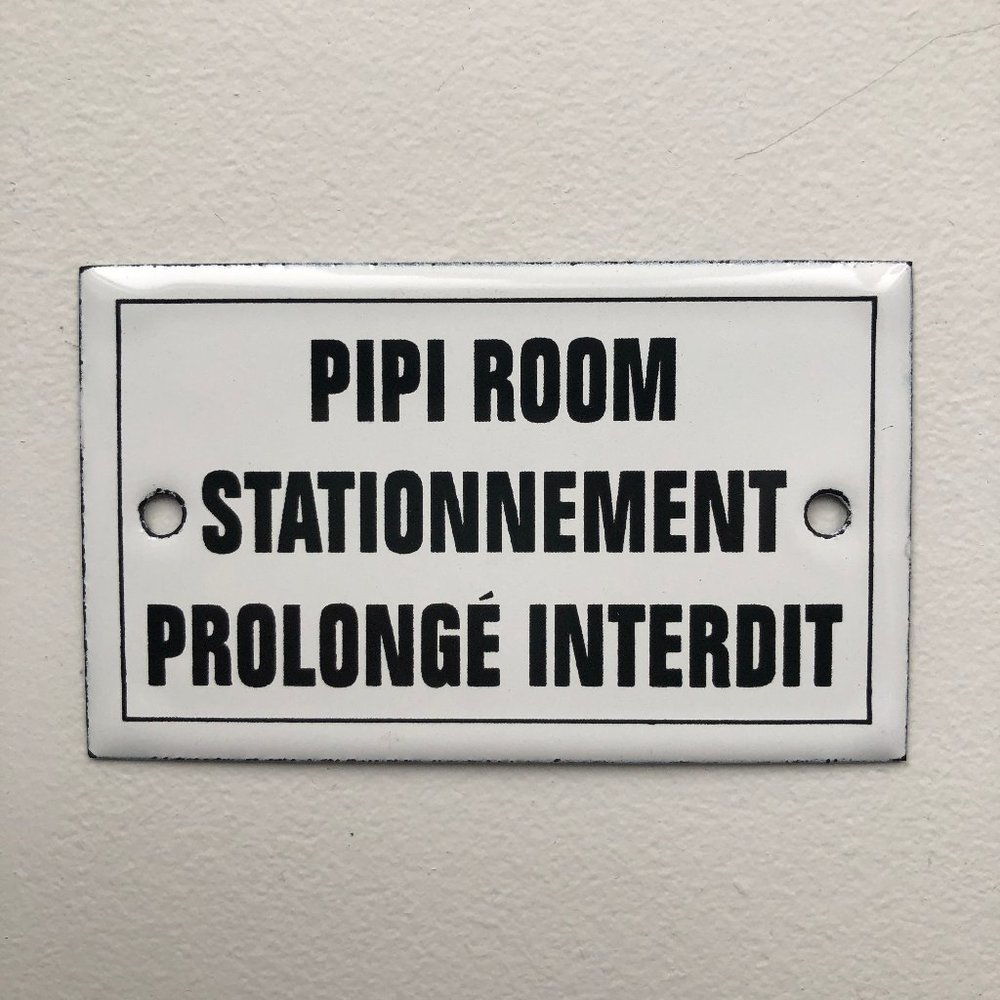 Pipi Rm-Prolonged Parking Prohibited French Plaque